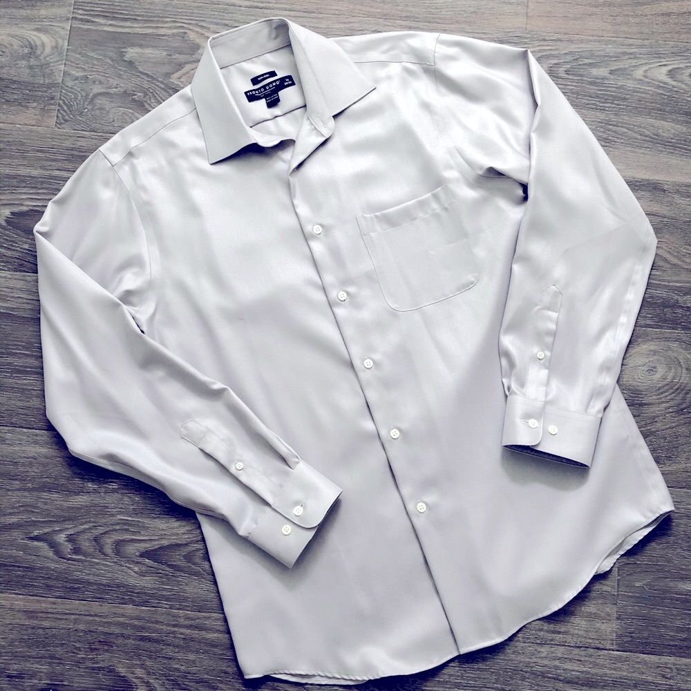 NWOT🔥 Men’s Pronto Uomo Gray Dress Shirt